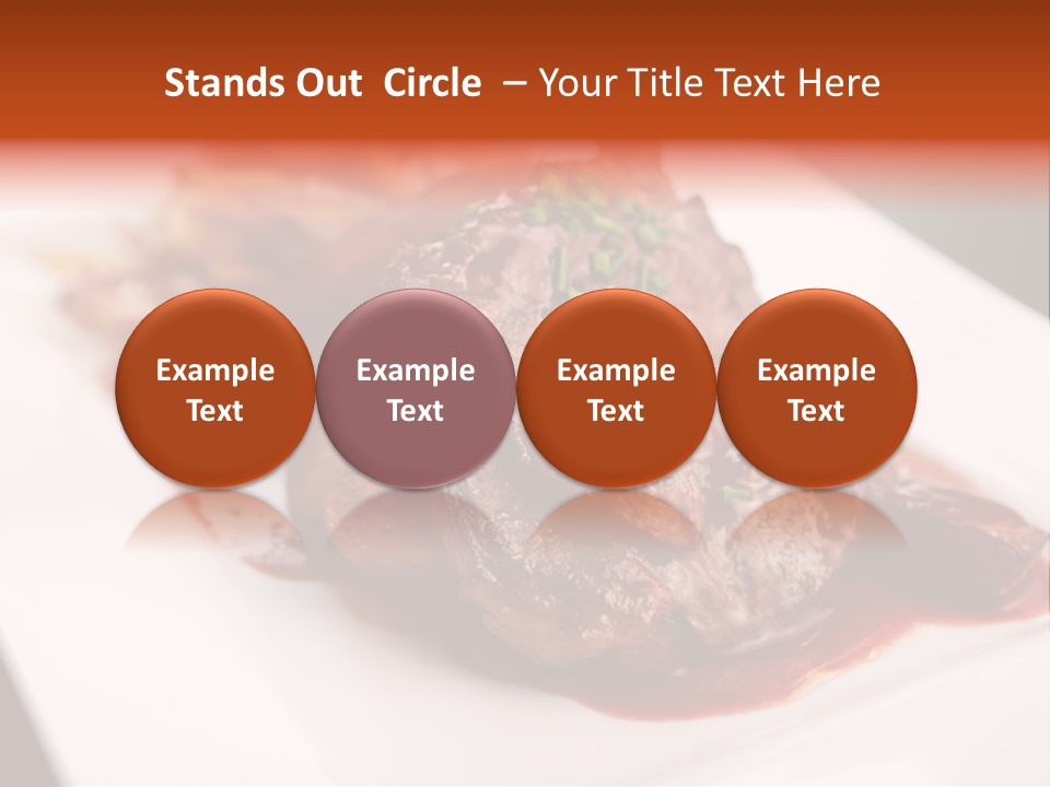 Sauce Barbecue Nutrition PowerPoint Template