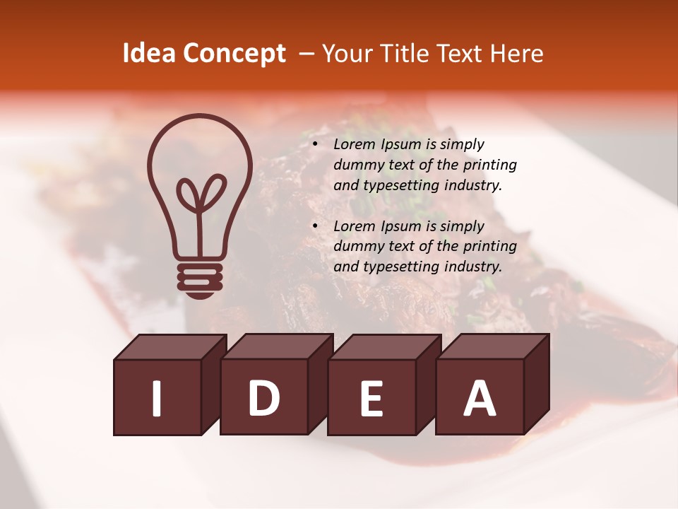 Sauce Barbecue Nutrition PowerPoint Template