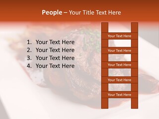 Sauce Barbecue Nutrition PowerPoint Template