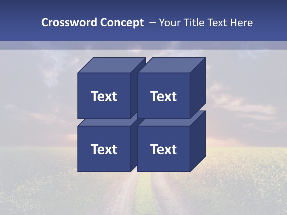 Golden White Sunrise PowerPoint Template