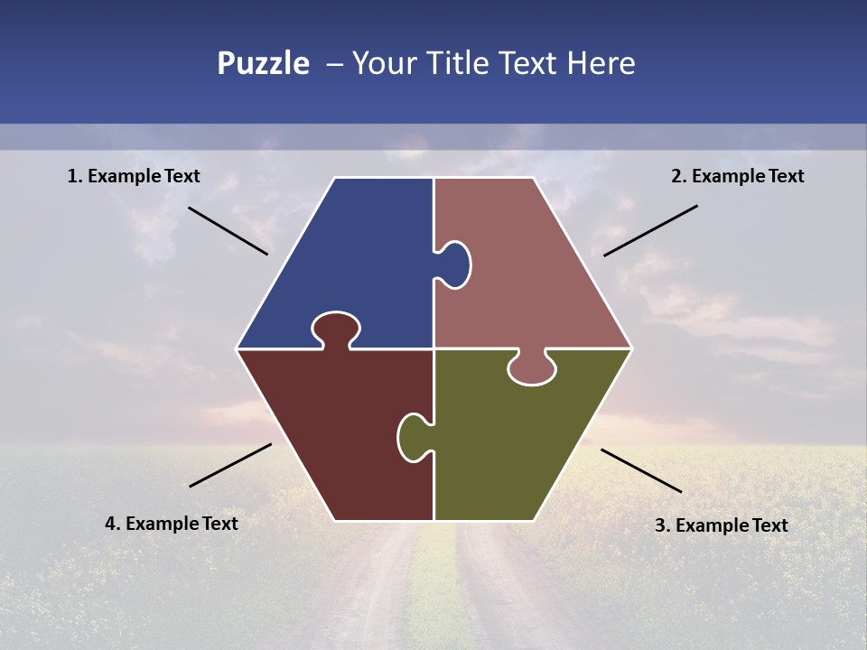 Golden White Sunrise PowerPoint Template