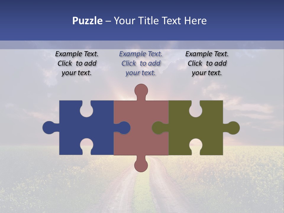 Golden White Sunrise PowerPoint Template