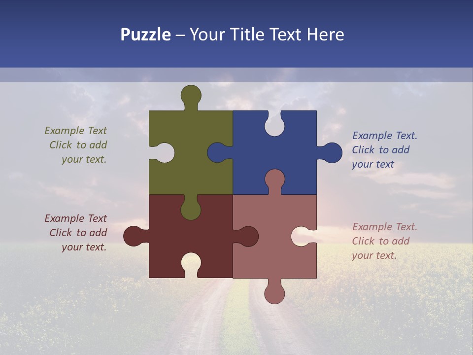 Golden White Sunrise PowerPoint Template