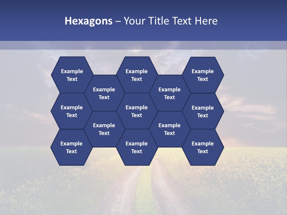 Golden White Sunrise PowerPoint Template