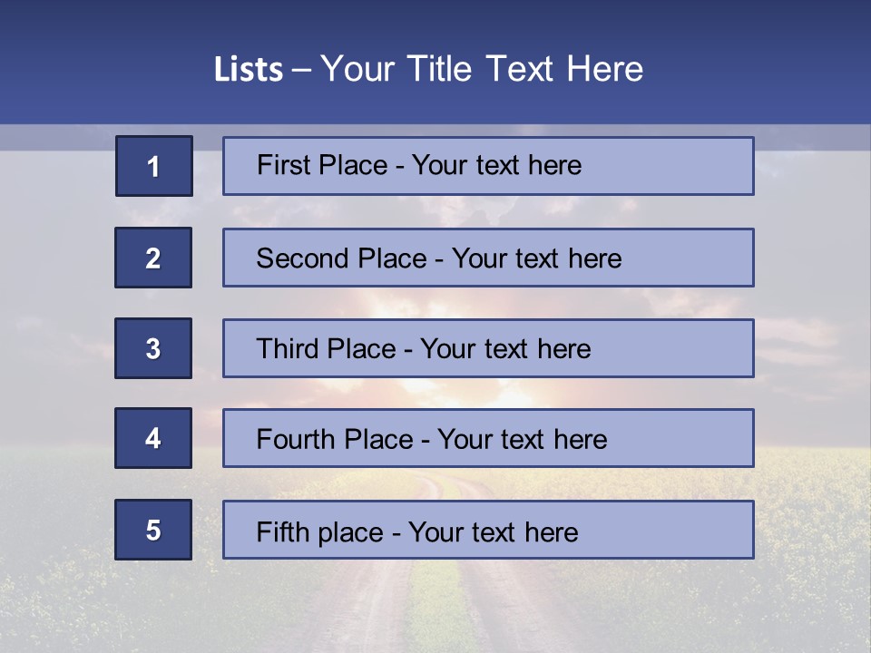 Golden White Sunrise PowerPoint Template