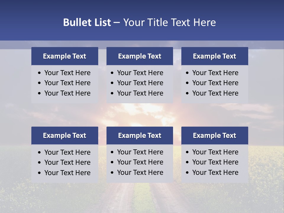 Golden White Sunrise PowerPoint Template