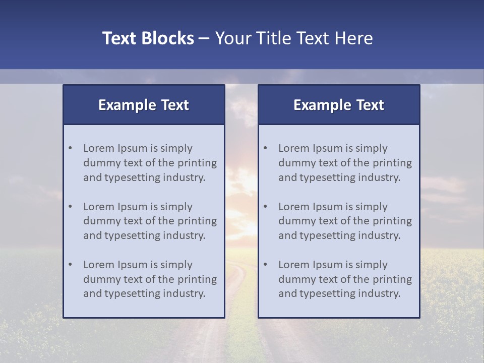 Golden White Sunrise PowerPoint Template