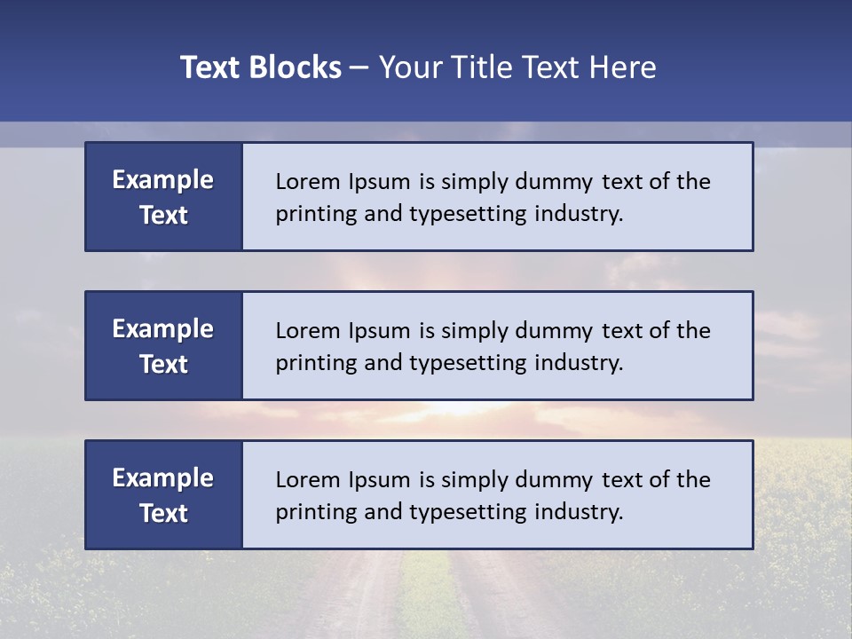 Golden White Sunrise PowerPoint Template