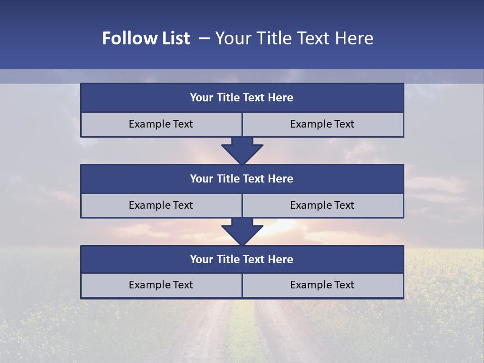 Golden White Sunrise PowerPoint Template