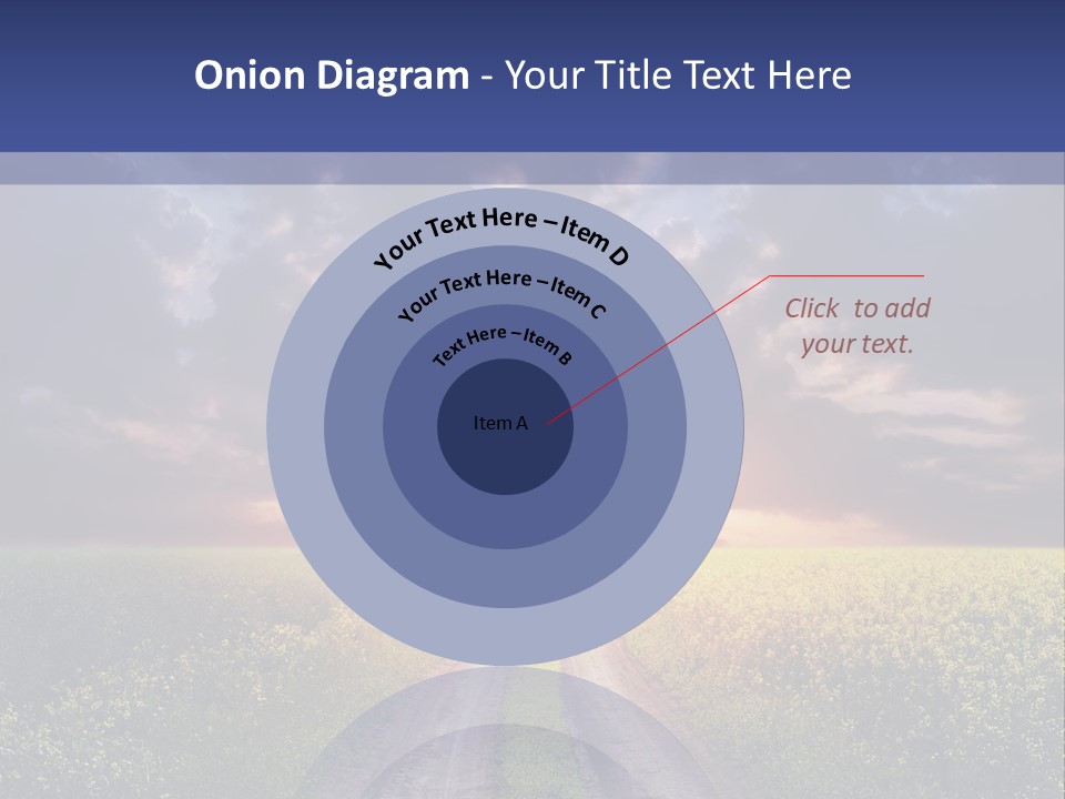 Golden White Sunrise PowerPoint Template