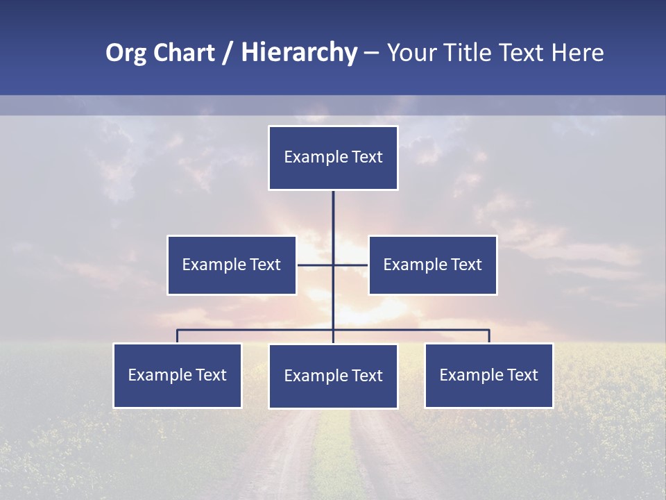 Golden White Sunrise PowerPoint Template
