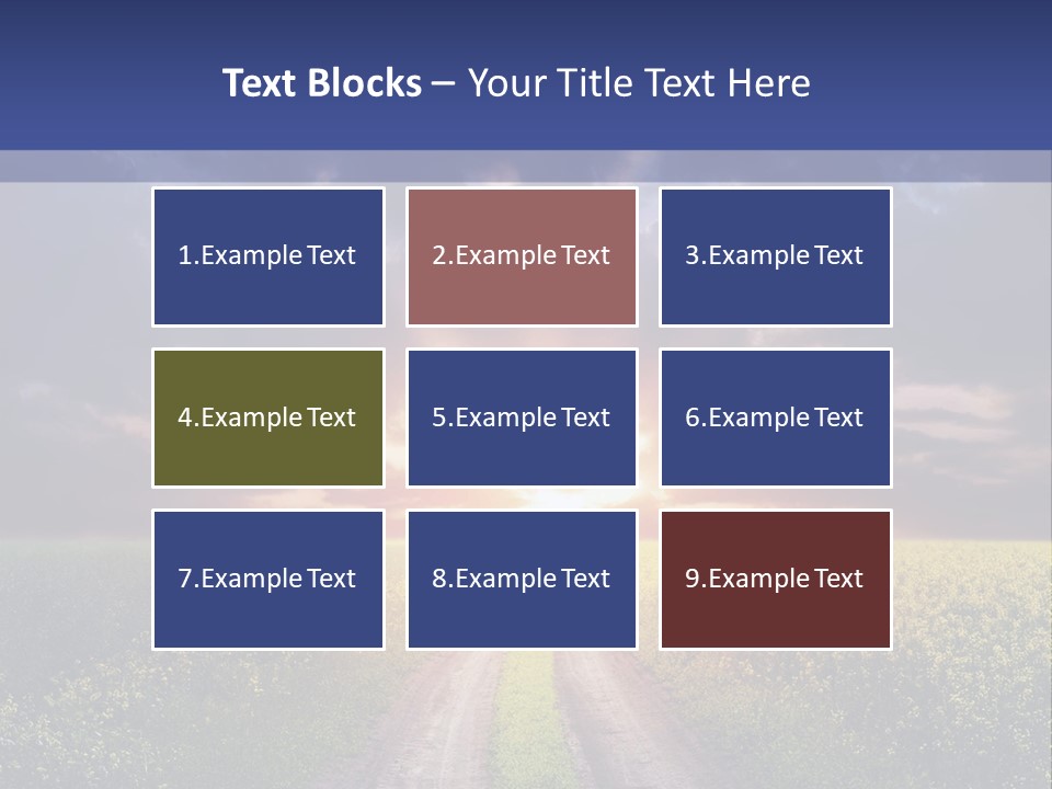 Golden White Sunrise PowerPoint Template