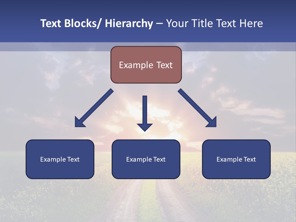 Golden White Sunrise PowerPoint Template
