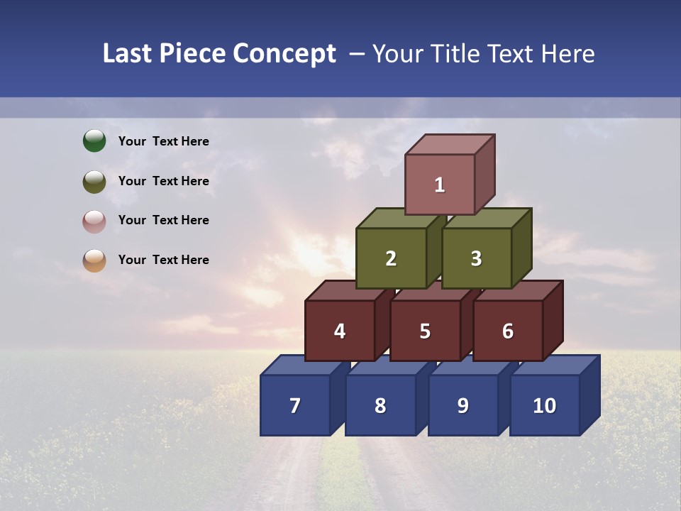 Golden White Sunrise PowerPoint Template