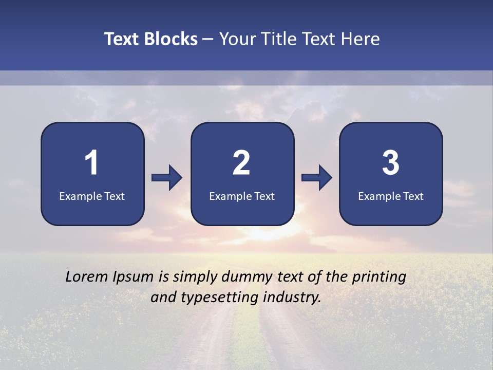 Golden White Sunrise PowerPoint Template