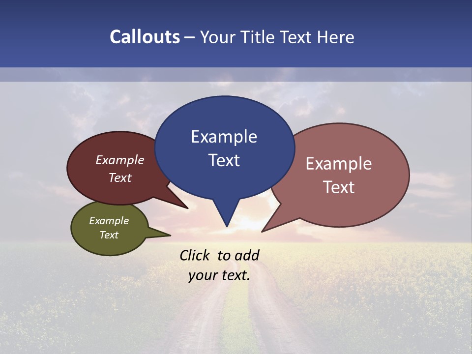 Golden White Sunrise PowerPoint Template