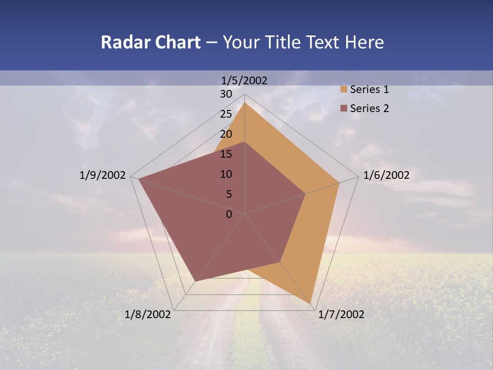 Golden White Sunrise PowerPoint Template