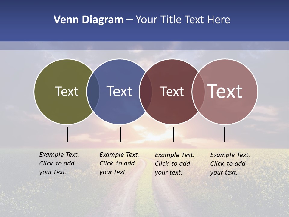Golden White Sunrise PowerPoint Template
