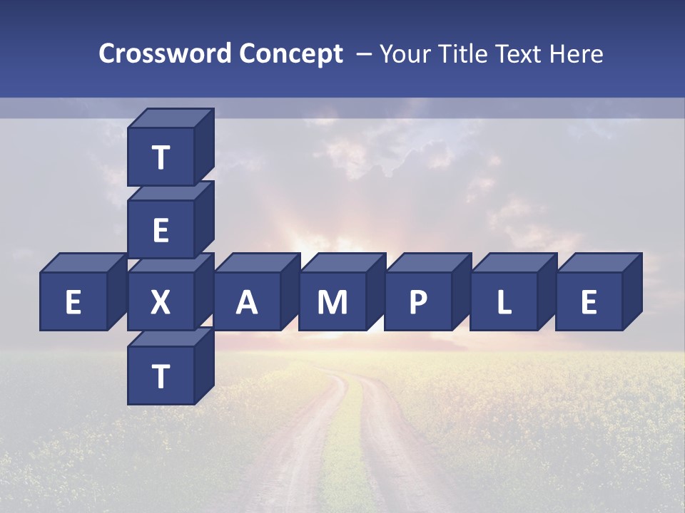 Golden White Sunrise PowerPoint Template