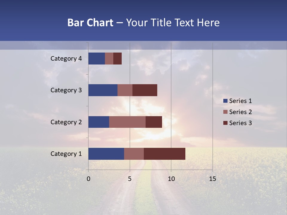 Golden White Sunrise PowerPoint Template