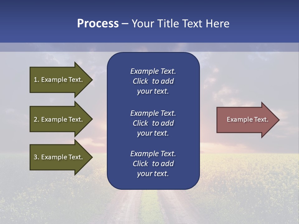 Golden White Sunrise PowerPoint Template