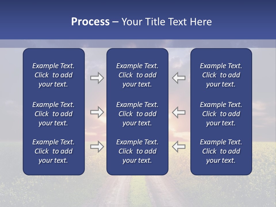Golden White Sunrise PowerPoint Template