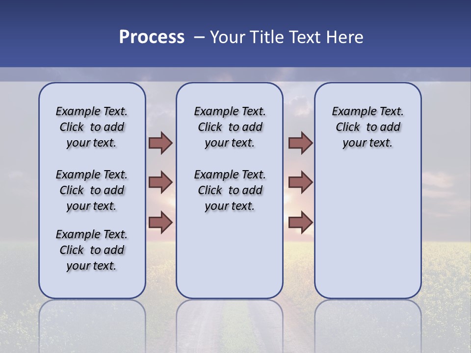 Golden White Sunrise PowerPoint Template