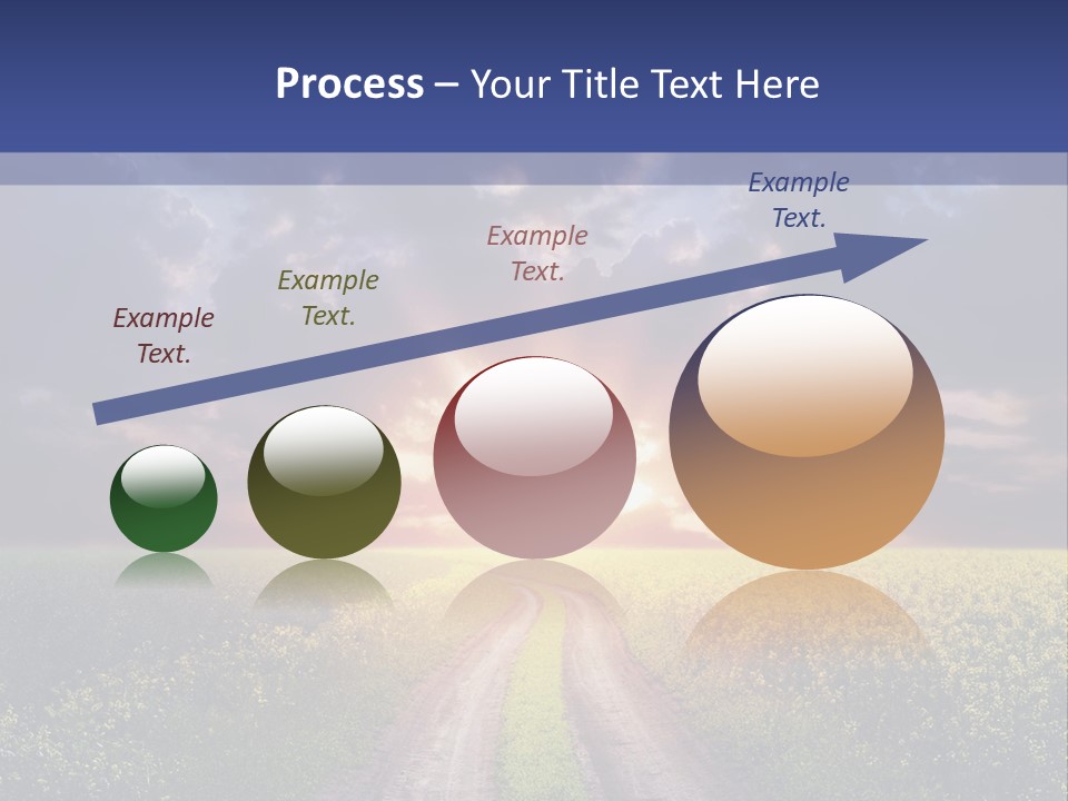 Golden White Sunrise PowerPoint Template