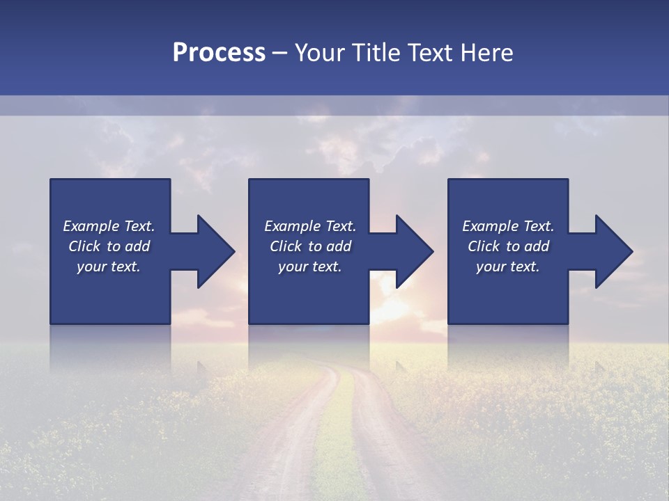 Golden White Sunrise PowerPoint Template