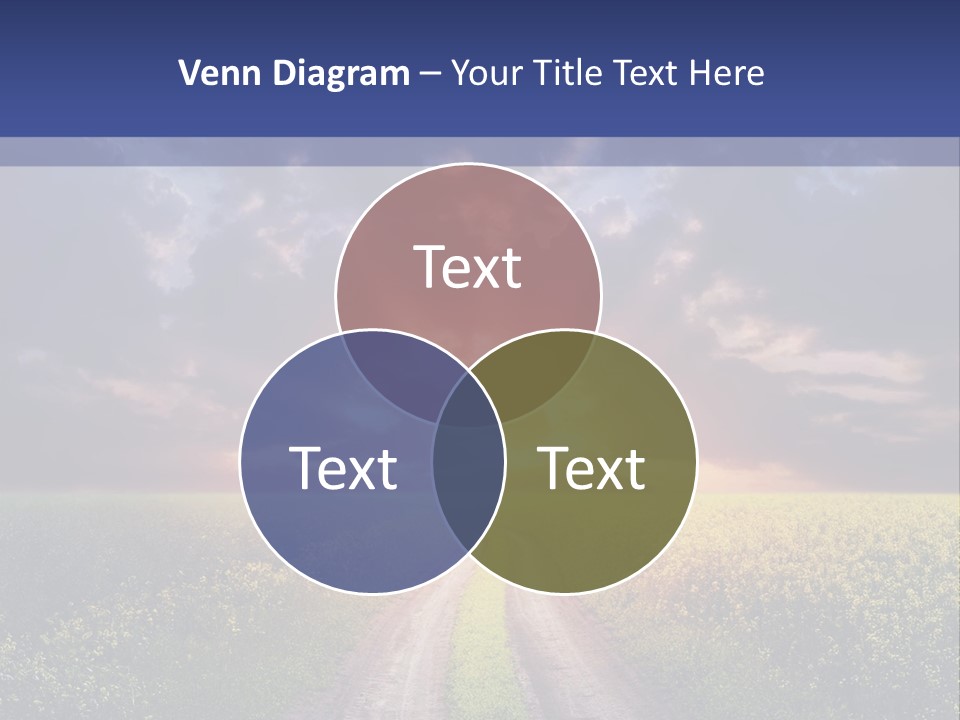 Golden White Sunrise PowerPoint Template