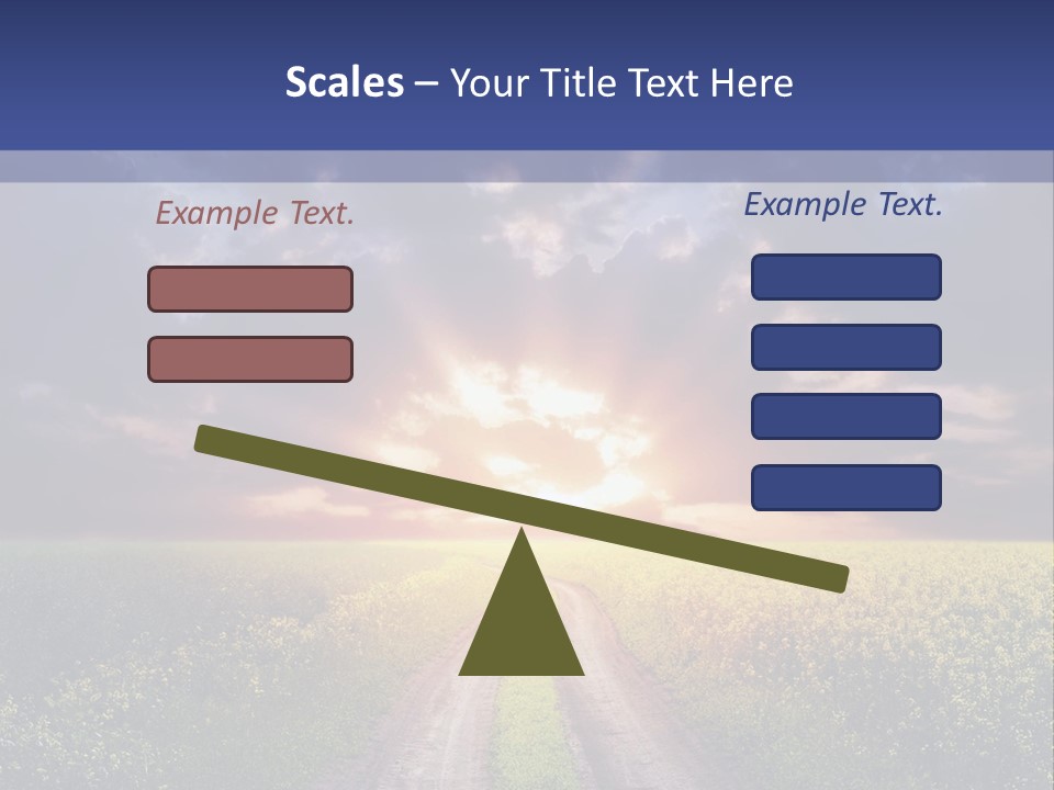 Golden White Sunrise PowerPoint Template