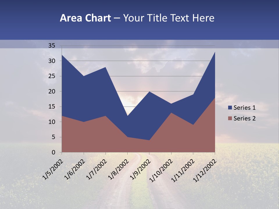 Golden White Sunrise PowerPoint Template