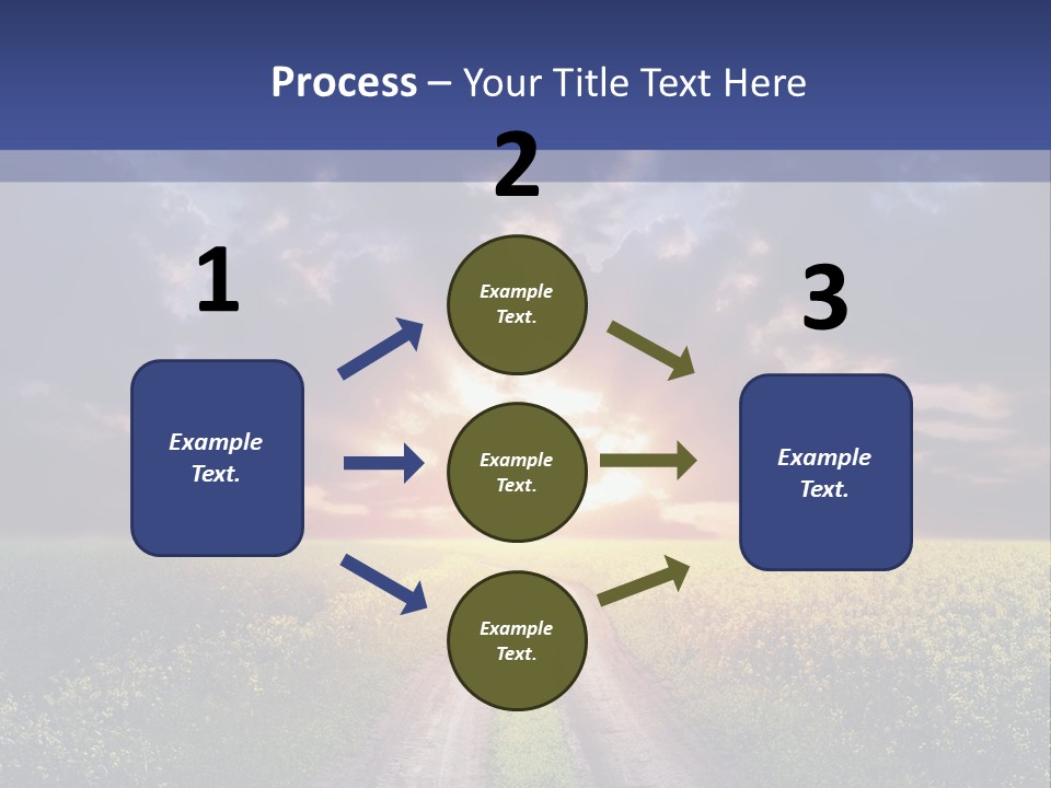 Golden White Sunrise PowerPoint Template