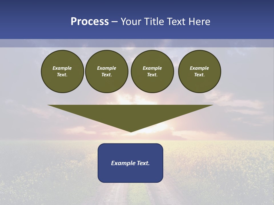 Golden White Sunrise PowerPoint Template