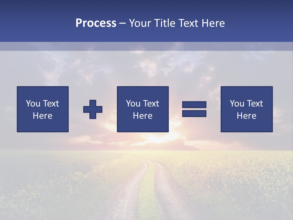 Golden White Sunrise PowerPoint Template