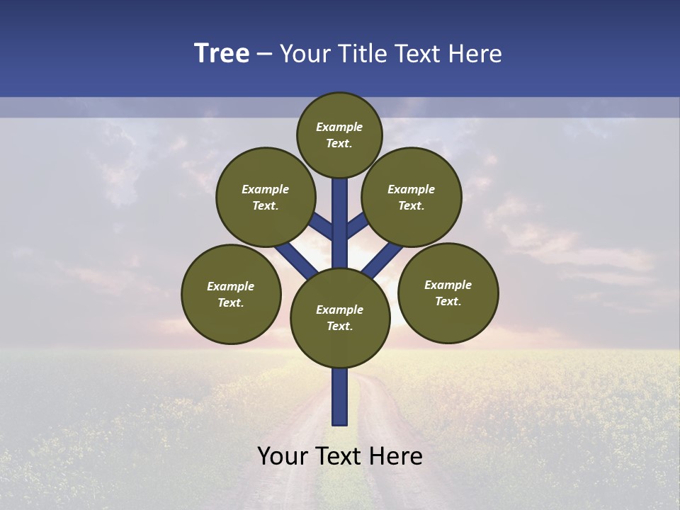 Golden White Sunrise PowerPoint Template