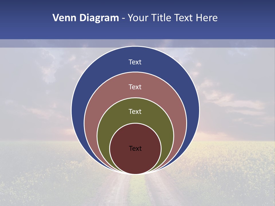 Golden White Sunrise PowerPoint Template