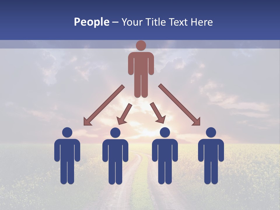 Golden White Sunrise PowerPoint Template