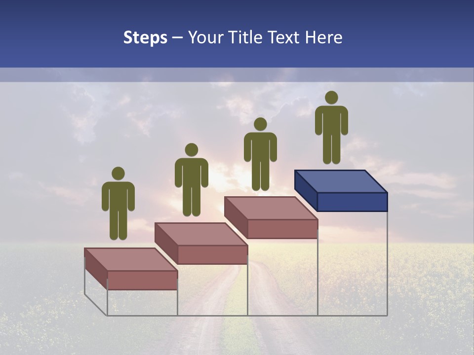 Golden White Sunrise PowerPoint Template