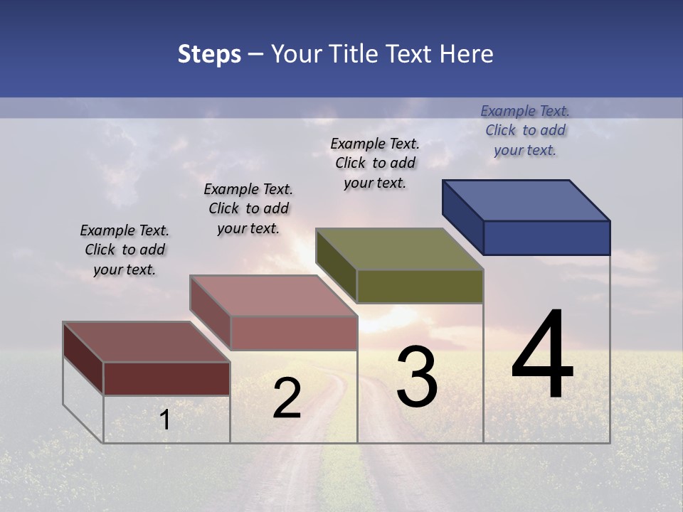 Golden White Sunrise PowerPoint Template