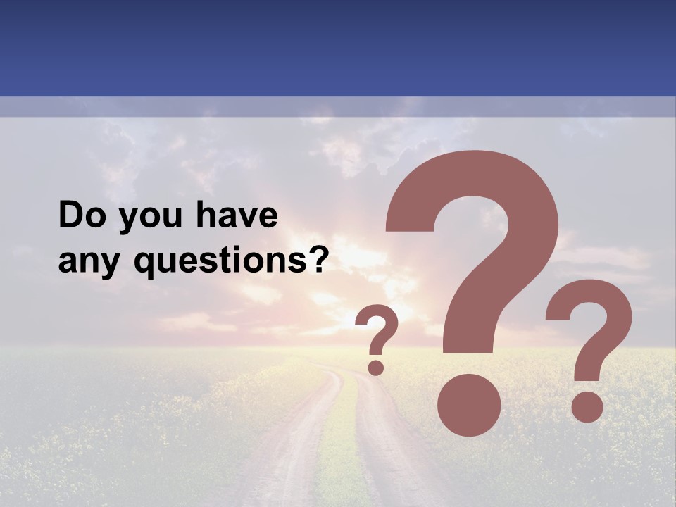 Golden White Sunrise PowerPoint Template