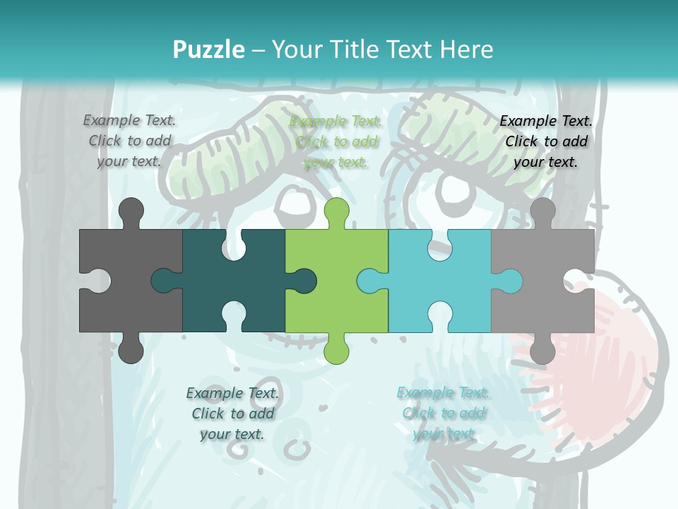 Illustration Cold Computer Virus PowerPoint Template