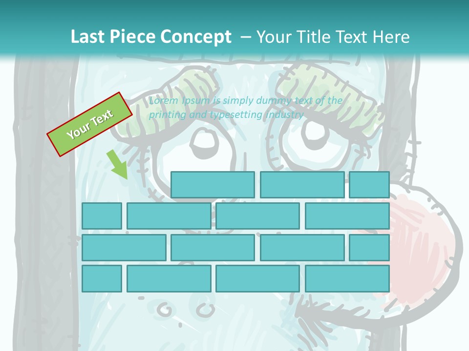 Illustration Cold Computer Virus PowerPoint Template