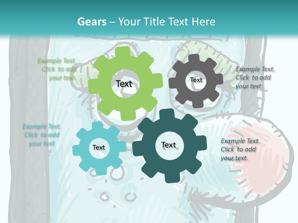 Illustration Cold Computer Virus PowerPoint Template