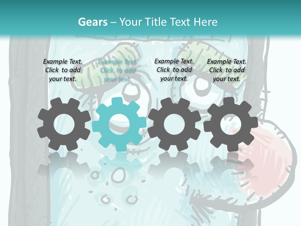 Illustration Cold Computer Virus PowerPoint Template