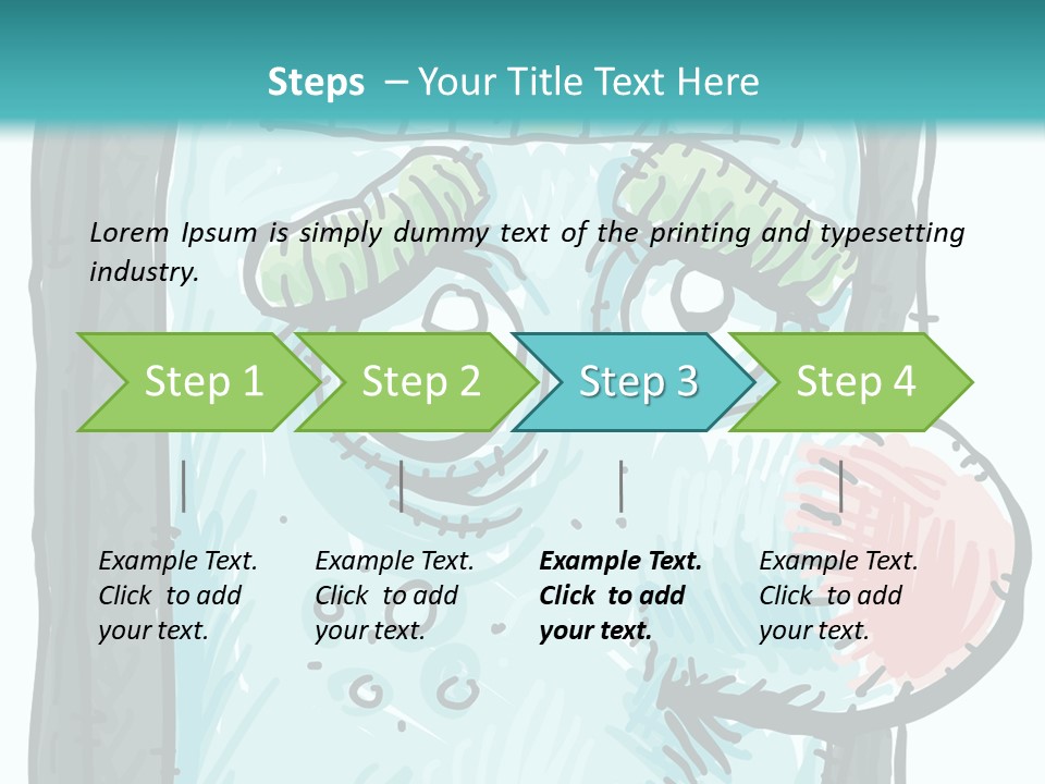 Illustration Cold Computer Virus PowerPoint Template