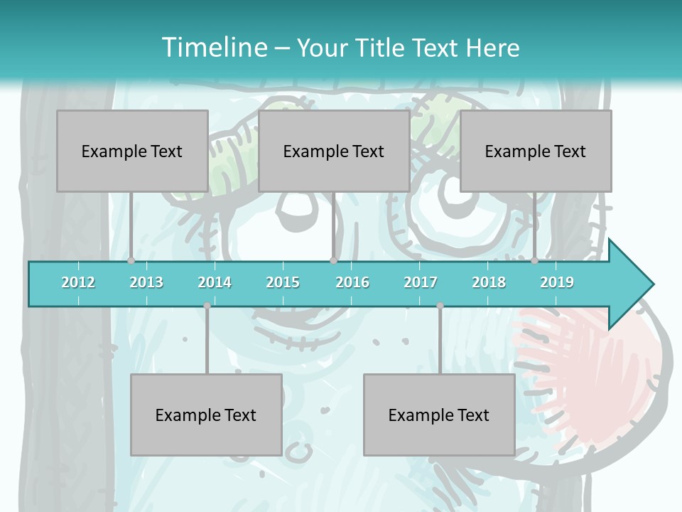 Illustration Cold Computer Virus PowerPoint Template