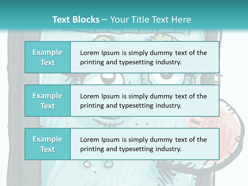 Illustration Cold Computer Virus PowerPoint Template