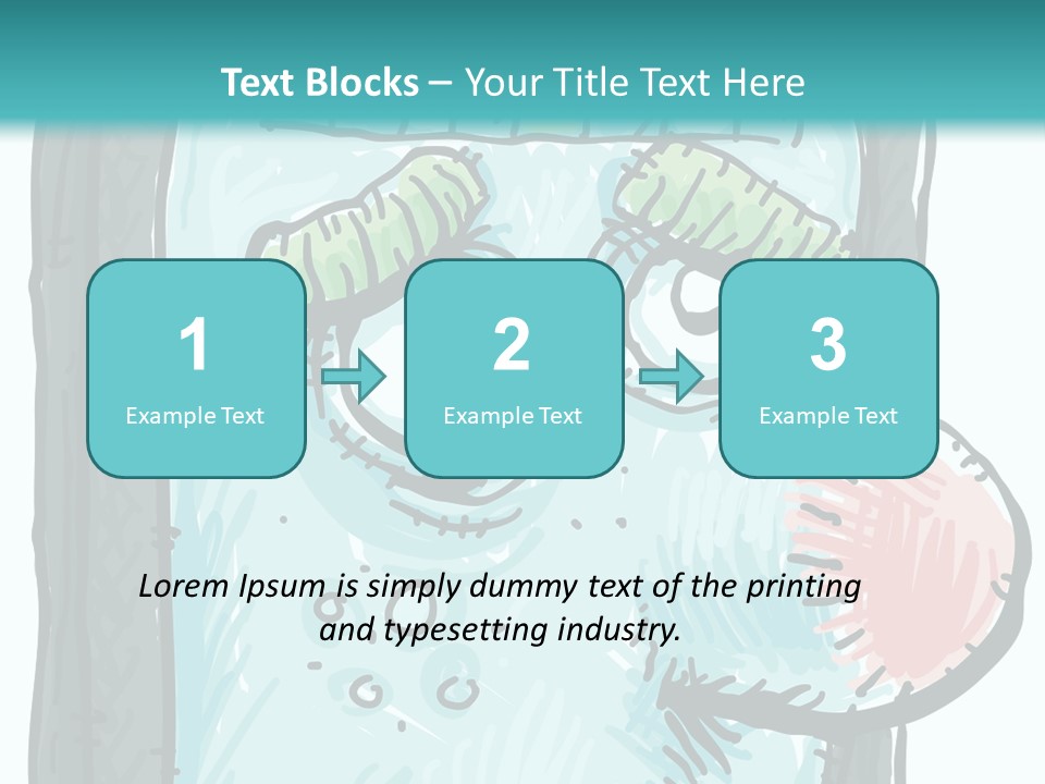 Illustration Cold Computer Virus PowerPoint Template