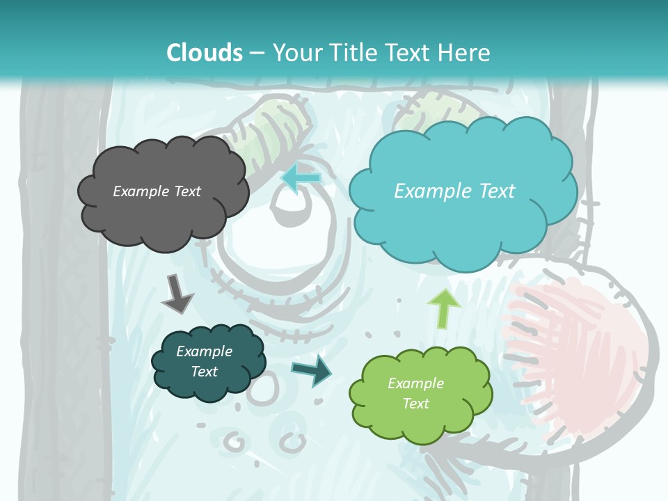 Illustration Cold Computer Virus PowerPoint Template